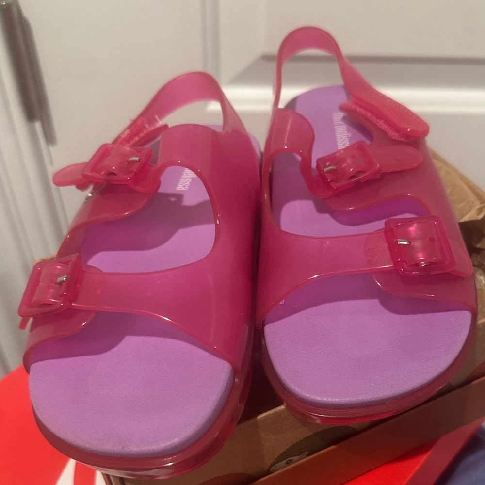 Pink and Purple Sandals